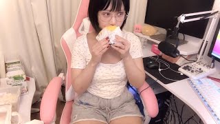 胃カメラ前夜、月見バーガー食う