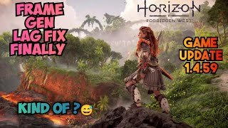 horizon forbidden west frame gen lag fix for all gpu