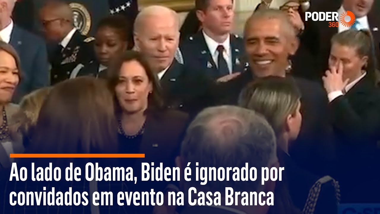 Ao lado de Obama, Biden é ignorado por convidados em evento na Casa Branca