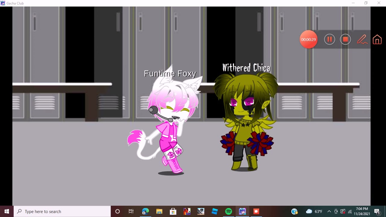 Funtime Foxy Vs Withered Chica Sing Battle -Gacha Club- - YouTube