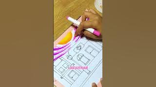 Tutorial Langit Siang Hari Silky Crayon