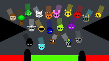 SPRUNKI Marble Race in Algodoo - Who will win? - Round 3