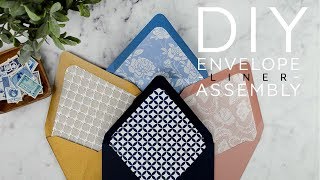 How to Assemble Envelope Liners for DIY Wedding Invitations