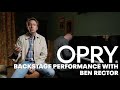 Backstage Exclusive Performance with Ben Rector