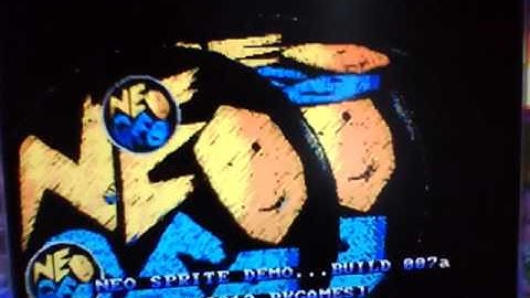 NeoGeo Hello World Sprite Demo made with DevKit by neobitz