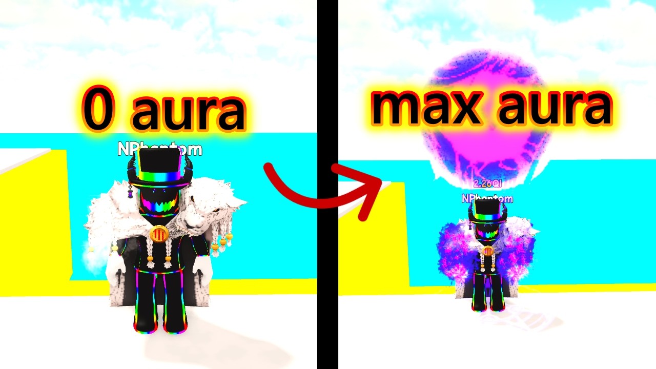 Roblox: Aura Training to Escape! #1 | Train your aura power to