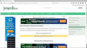 What is ItemReader in Spring batch framework? | javapedia.net