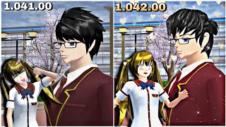 before & after 1.042.00 update | SAKURA School Simulator | Rina Tamaki