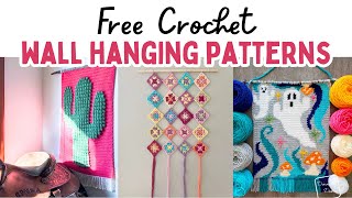 30 Free Crochet Wall Hanging Patterns Crochet Home Decor Wall Art