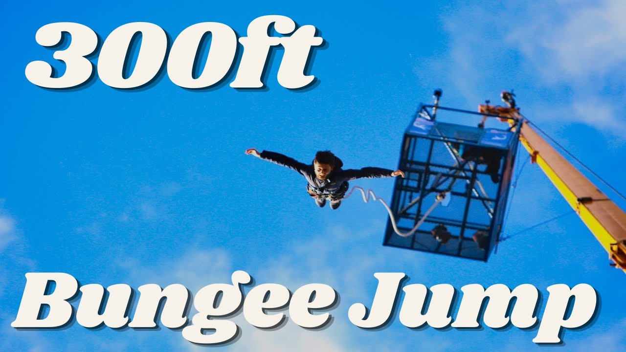 UKs highest bungee jump 300 ft!