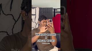 BRAIDED BALDIE x FINGER WAVES ON NATURAL HAIR