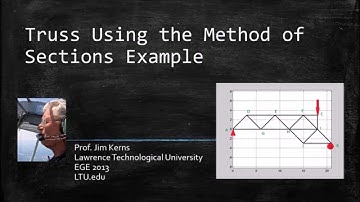 Statics: Truss Analysis using the Method of Sections Example (Closed Captioned)