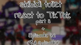 Skibidi Toilet React To TikTok + episode 72 full episode| Pt.3 | 3/?? | @DaFuqBoom | @DOM_Studio |
