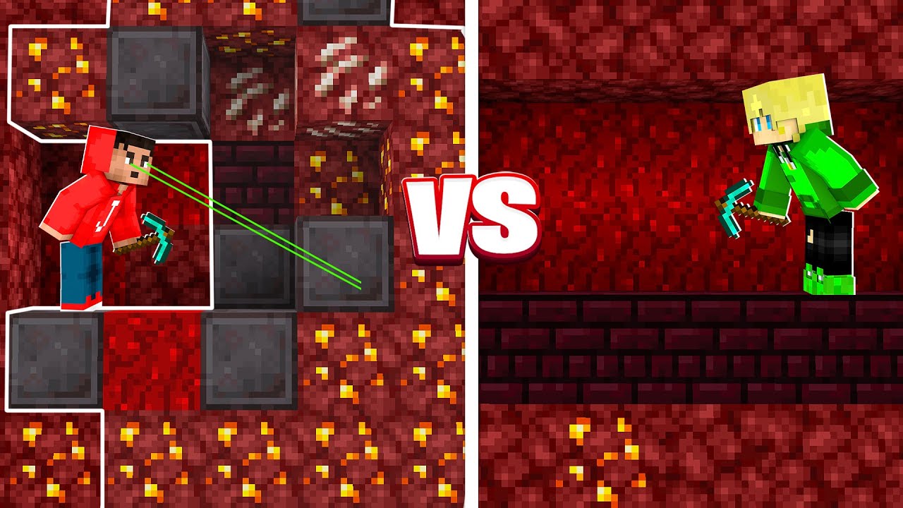 Wie De MEESTE NETHERITE VIND WINT Maar Ik SPEEL VALS! (Minecraft)