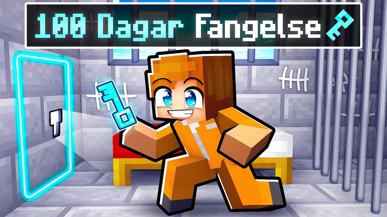Överlever 100 Dagar i Minecraft FÄNGELSE!