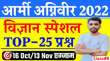 Agniveer Science Gk 2022 ! Army Agniveer Science Questions