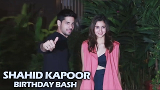 Sidharth Malhotra And Alia Bhatt Together At Shahid Kapoor's Birthday Bash 2017