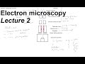 Electron Microscopy - Lecture 2 - Main structure of a SEM