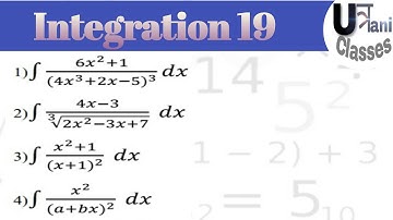 Integration- Some Important Questions of NCERT book in Hindi (Lecture-19)