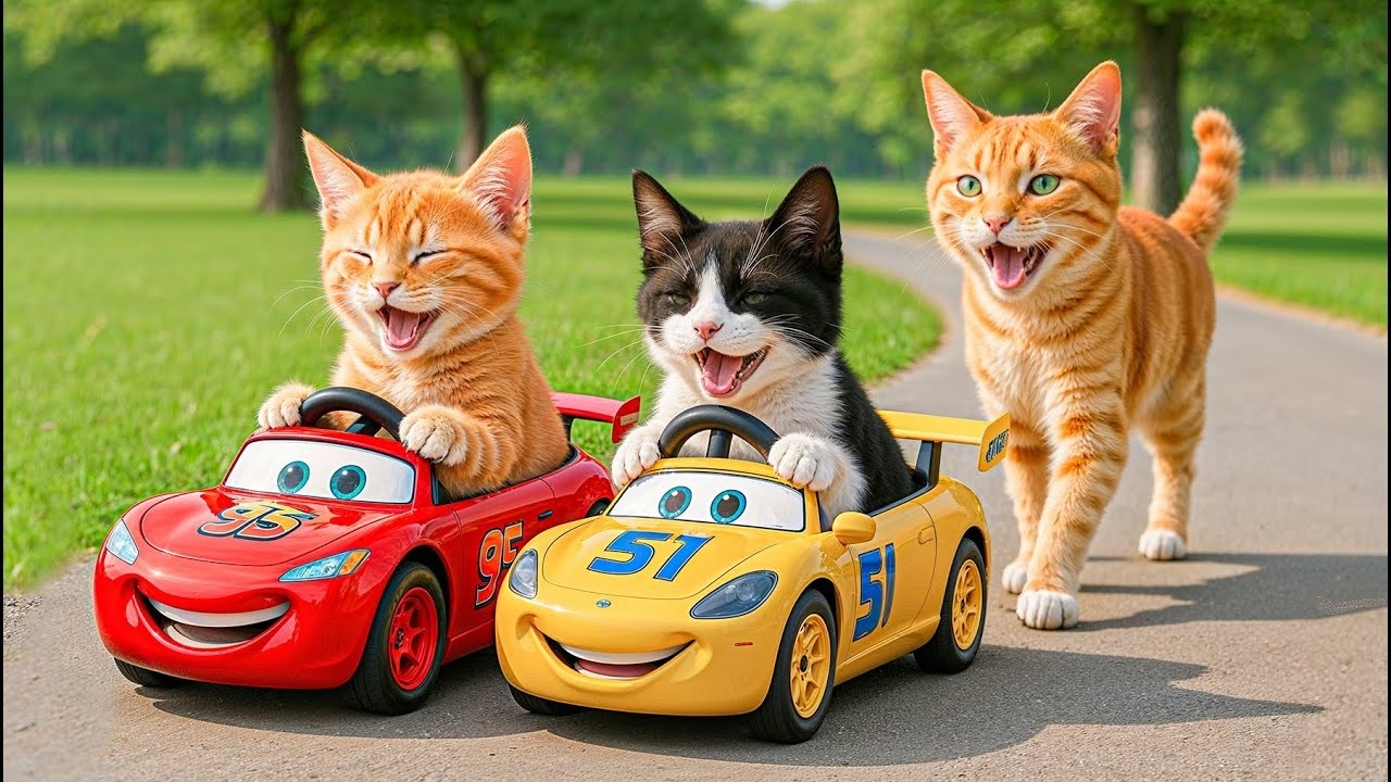 Mama Cat Took Extra Shifts at the Restaurant… Just to See Her Ginger Kitten Smile 🚗🐱❤️