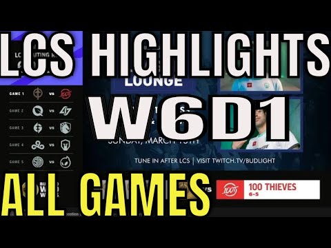 LCS Highlights ALL GAMES W6D1 Spring 2022 | Week 6 Day 1
