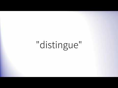 Comment prononcer 'Distingue' en français