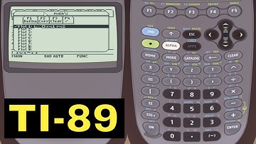 TI-89 Calculator - 25 - Performing Statistical Regression Analysis