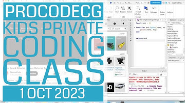 ProCodeCG Kids Private Coding Class - Flurin & Corsin - 1 Oct 2023