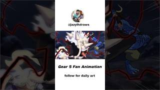The Peak is almost here!! Gear 5 fan animation from last year! #onepiece #shorts