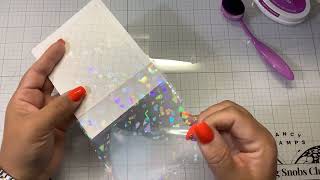 Testing clear foils and poly glaze foiling sheets