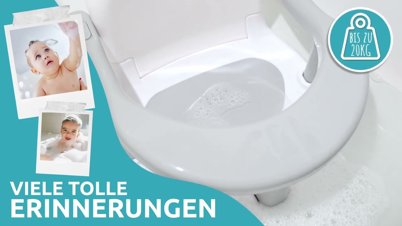 Wolkenglück | Badewannensitz | klappbar | starke Saugnäpfe | für Dusche und Badewanne