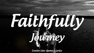 Faithfully - Journey (Lyrics) chords