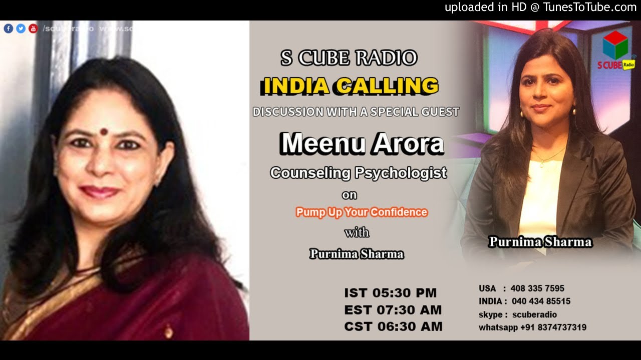 Boost Your Self Confidence || Meenu Arora, Counseling Psychologist || - YouTube