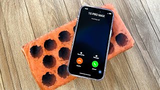 Dropped Brick on my iPhone 15 Pro Max Prank Incoming Call