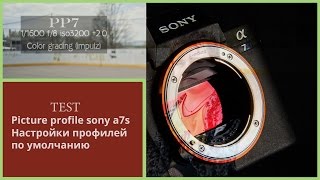 TEST picture profile SONY A7S +fe 24-70mm f4 za oss. Тест цветовых профилей по умолчанию.