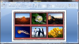 Microsoft word tutorial |How to insert images into word document table