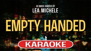 Video thumbnail of "Empty Handed (Karaoke) - Lea Michele"