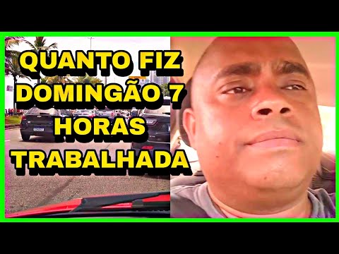 🚘QUANTO FIZ DOMINGÃO 7 HORAS TRABALHADA #domingao #motoristaaplicativo #uberdocaminhoneirorj
