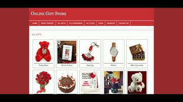 Online Gift Store | PHP and MySQL Project Source Code | PHP MySQL CRUD Project