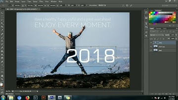 Hide text behind objects : Photoshop editing tutorial Easy trick.