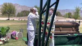 Military Honors Funeral for Navy Veteran Robert Charles Garcia Sr (1932-2021)