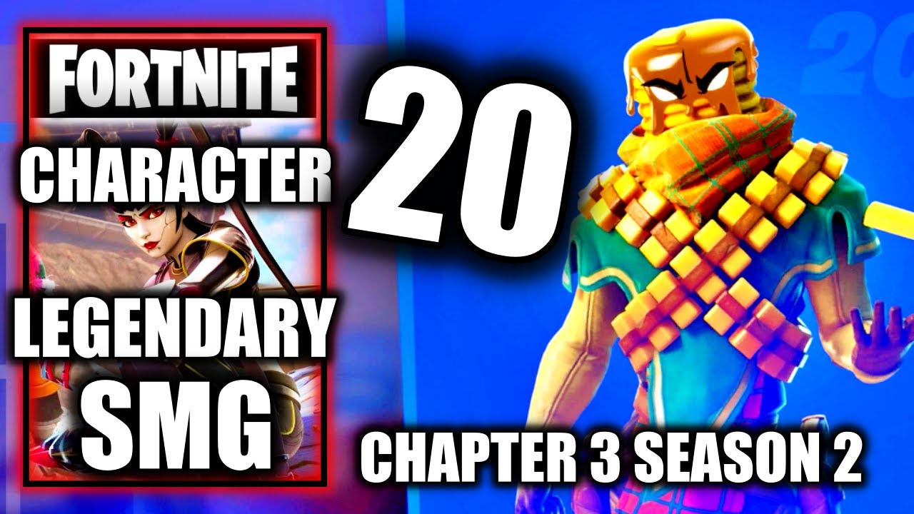 Character 20 Location - Legendary Weapon, Stinger SMG - Mancake - Fortnite