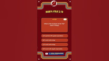 Quiz 153: Master Ruby Programming in 30 Seconds! #quiz #ruby #shorts #codingfacts