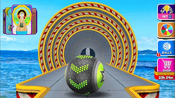Going Balls: Portal Run SpeedRun Gyro Ball Gameplay Walkthrough Android,ios Level 523