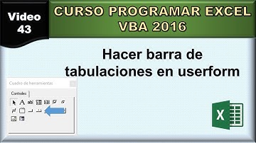 43 curso excel vba 2016: userform barra de tabulaciones