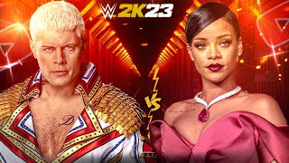 WWE 2K23 - Cody Rhodes VS Rihanna