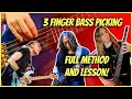 💥3 Finger Bass Picking In The Style Of Billy Sheehan John Myung Alex Webster- Full Lesson!