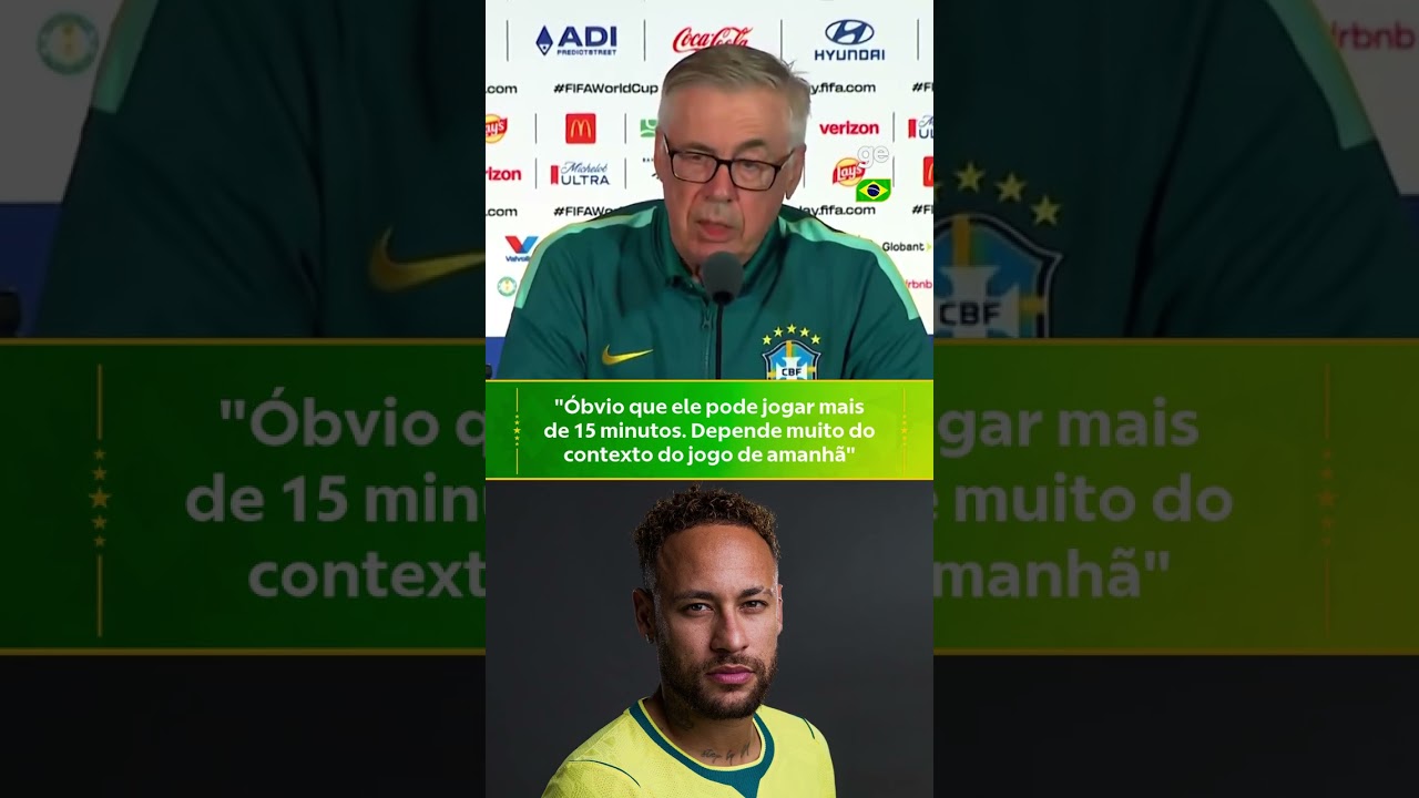 ANCELOTTI FALA SOBRE NEYMAR! | #shorts | Copa do Mundos 2026 | ge.globo