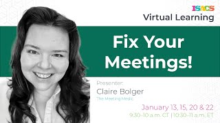 Webinar: Fix Your Meetings!