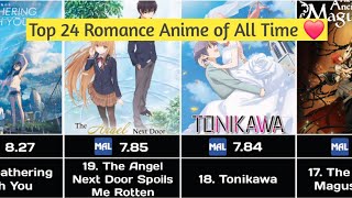 Top 24 Romance Anime Of All Time ❤️ | Masterpiece Ranking @MuseAsia 